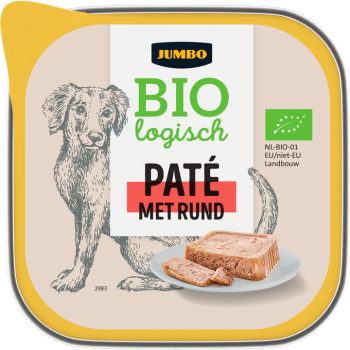 Jumbo Biologisch Βιολογικό Πατέ Σκύλου Με Βοδινό 150gr