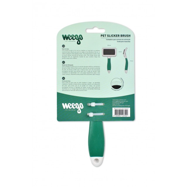 Weego Pet Slicker Brush Βούρτσα Χτενίσματος Medium 10,5x18cm