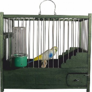 Ξύλινο Κλουβί 1019LUX2 Λουξ Πράσινο 25,50x16x22,50cm