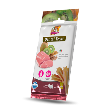 Farmina N&D Tropical Canine Dental Treat With Pork & Tropical Fruits Adult Mini 60gr