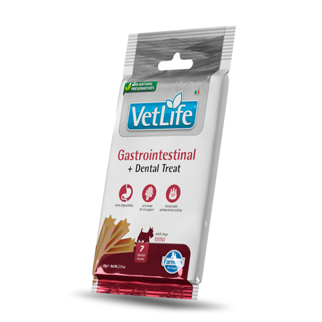 Farmina Vet Life Canine Dental Treat Gastrointestinal Adult Mini 60gr