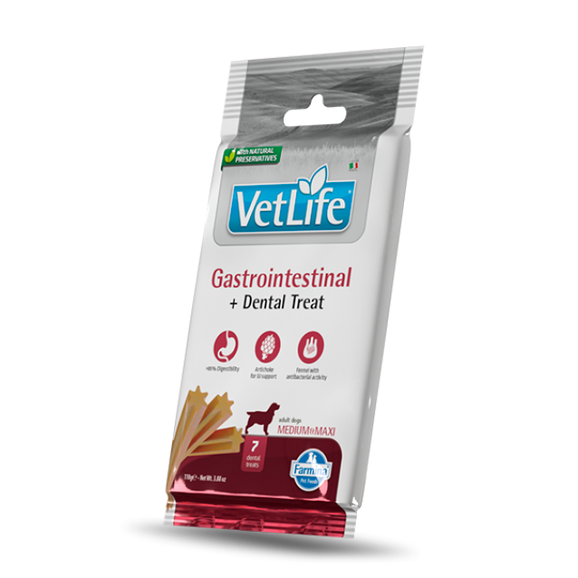 Farmina Vet Life Canine Dental Treat Gastrointestinal Adult Medium/Maxi 110gr