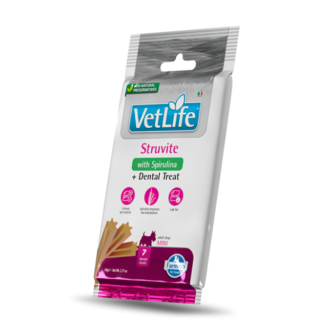 Farmina Vet Life Canine Dental Treat Struvite Adult Mini 60gr