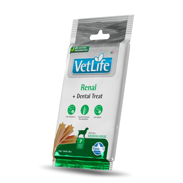 Farmina Vet Life Canine Dental Treat Renal Adult Medium/Maxi 110gr
