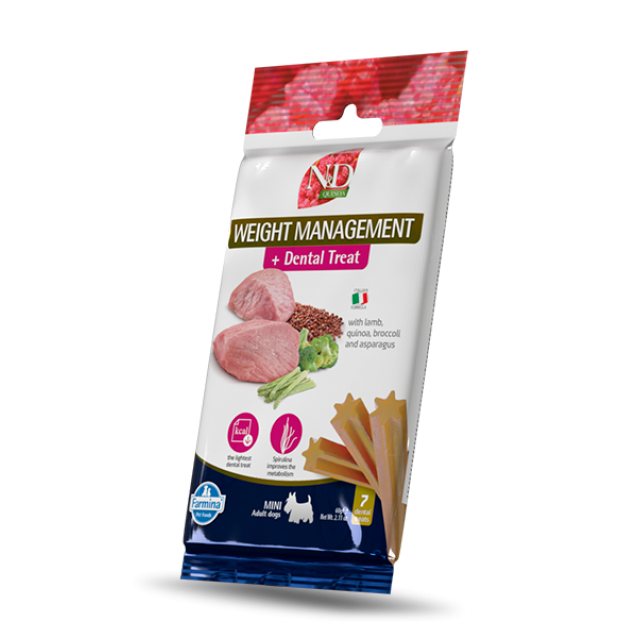 Farmina N&D Quinoa Canine Dental Treat Weight Management Adult Mini 60gr