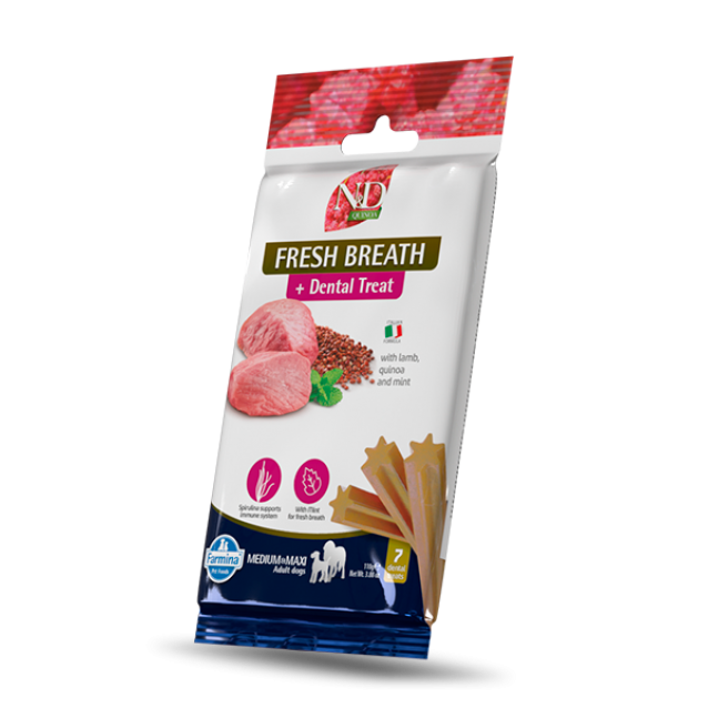 Farmina N&D Quinoa Canine Dental Treat Fresh Breath Adult Medium/Maxi 110gr