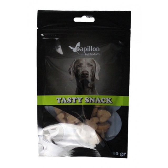 Papillon Tasty Snack Λιχουδιά Σκύλου Μίνι Καρδούλες Με Κοτόπουλο 80gr