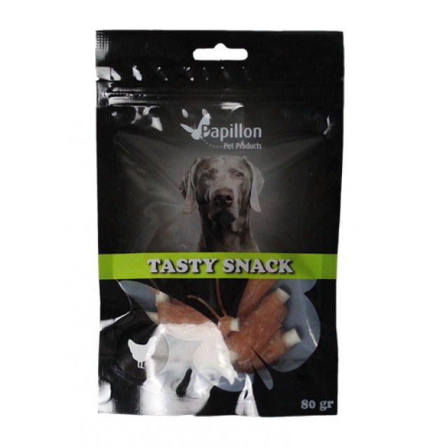 Papillon Tasty Snack Λιχουδιά Σκύλου Μίνι Στικ Μασήματος Με Κοτόπουλο 80gr