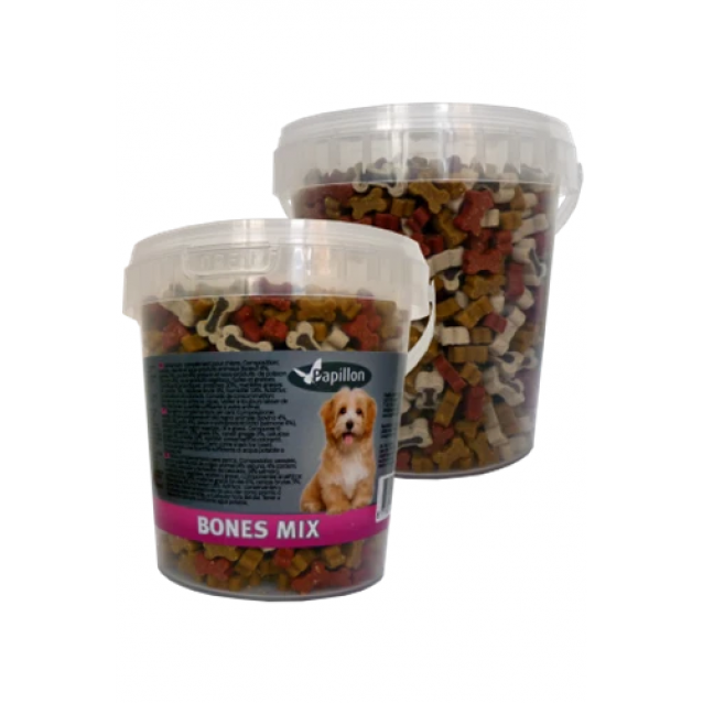 Papillon Bones Mix Λιχουδιές Σκύλου Σε Σχήμα Κόκκαλου 500gr