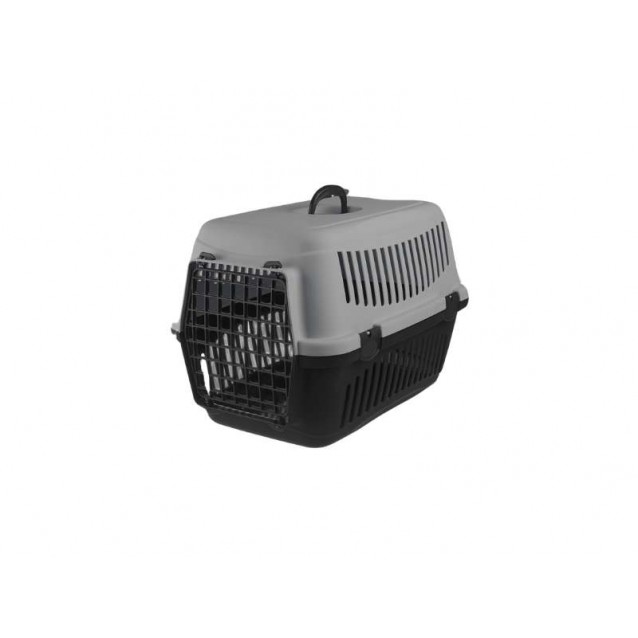 Felix Mix Box Μεταφοράς Με Μεταλλική Πόρτα Γκρι/Μαύρο 48x32,5x32,5cm