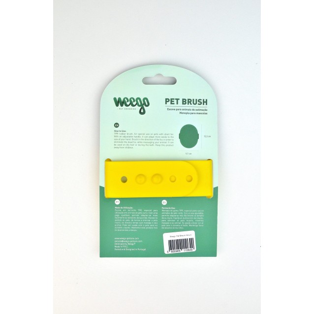 Weego Pet Brush Βούρτσα Χτενίσματος Yellow