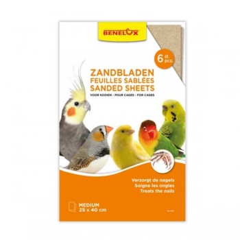 Benelux Sanded Sheets Medium 6pcs 25x40cm