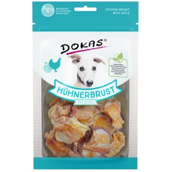 Dokas Λιχουδιές Σκύλου Dried Chicken Breast With Apple 70gr