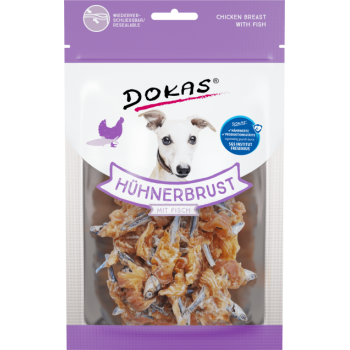 Dokas Λιχουδιές Σκύλου Chicken Breast With Fish 70gr