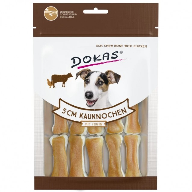 Dokas Λιχουδιές Σκύλου Chew Bone With Chicken 5cm 12 Τμχ 120gr