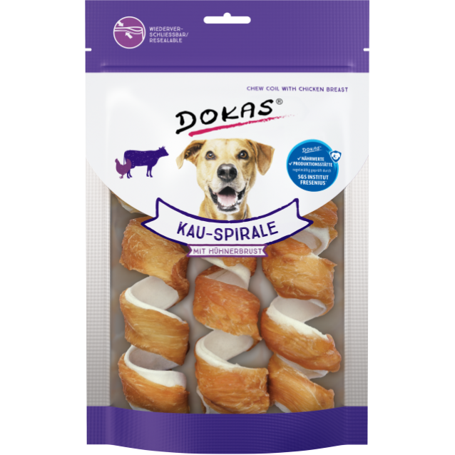 Dokas Λιχουδιές Σκύλου Chew Coil With Chicken Breast 110gr