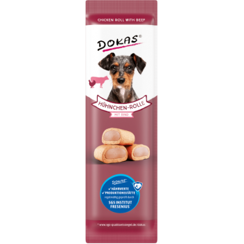 Dokas Λιχουδιές Σκύλου Chicken Roll With Beef 10gr