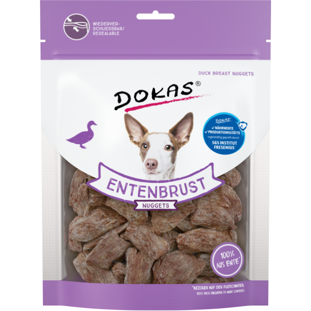 Dokas Λιχουδιές Σκύλου Duck Breast Nuggets 110gr