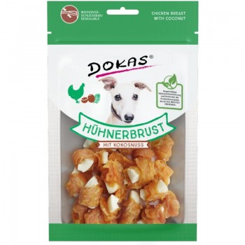 Dokas Λιχουδιές Σκύλου Dried Chicken Breast With Coconut 60gr