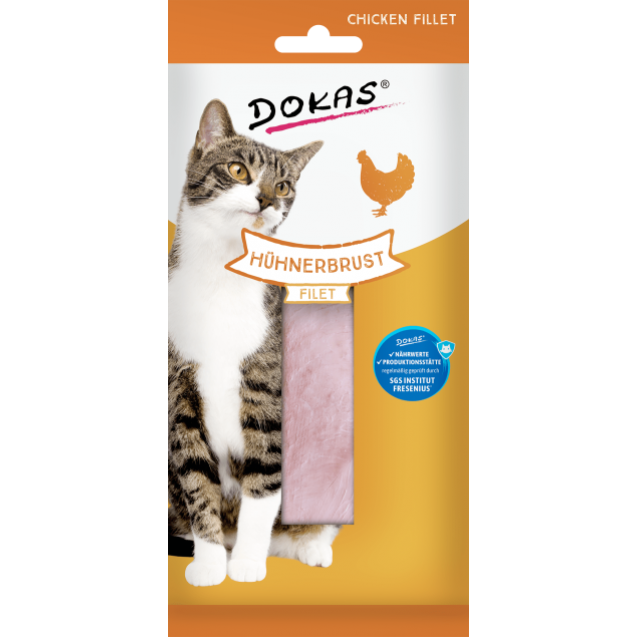 Dokas Λιχουδιές Γάτας Chicken Fillet 22gr