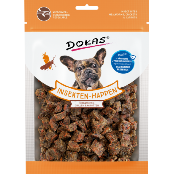 Dokas Λιχουδιές Σκύλου Insect Bites, Mealworms, Crickets & Carrot 100gr