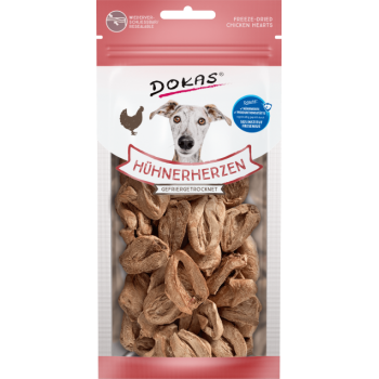 Dokas Λιχουδιές Σκύλου Freeze Dried Chicken Hearts 22gr