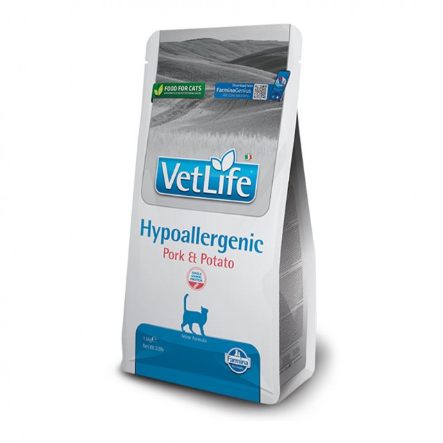 Farmina Vet Life Natural Diet Cat Hypoallergenic Pork & Potato 1.5kg