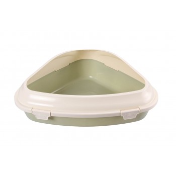 Aquael Comfy Γωνιακή Τουαλέτα Γάτας Cleo Corner Olive 52x38x18cm