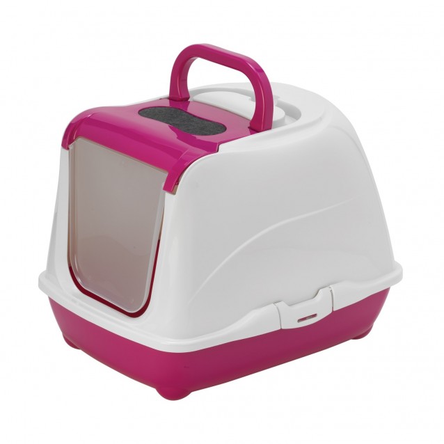 Moderna Flip Cat 50 Large Τουαλέτα Γάτας Ροζ 50,2×38,8×37,7cm