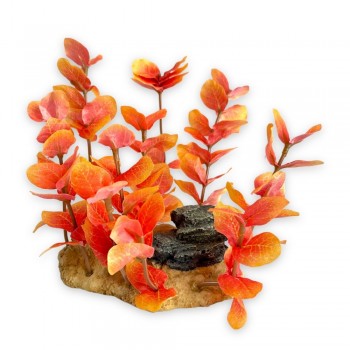 Aqua One Υφασμάτινο Φυτό Ενυδρείου Ludwigia/Cardamine on Rock 14x10x16cm