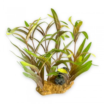 Aqua One Υφασμάτινο Φυτό Ενυδρείου Polygonum/Pennywort on Rock 25x15x22cm