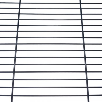 Pet Κλουβί Παπαγάλου με Βάση 53,5×53,5×133,5cm Μαύρο