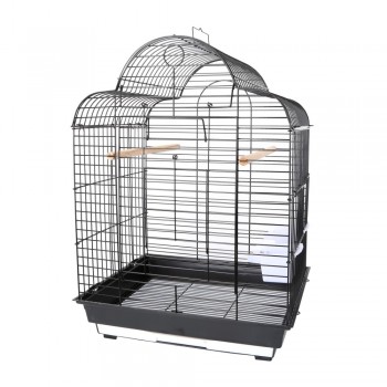 Pet Κλουβί Μεσαίο 52x41x71cm +Συρτάρι 1130B Μαύρο