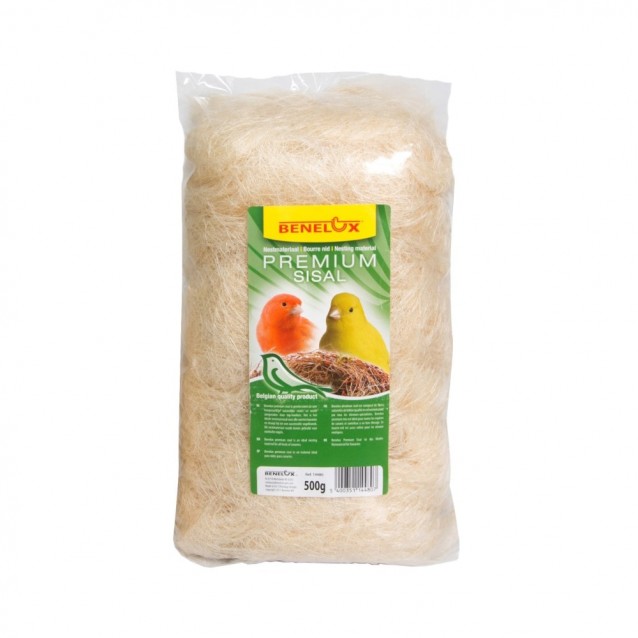 Benelux Υλικό Φωλιάς Premium Sisal Μπεζ 500gr