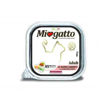 Miogatto Κεσεδάκι Adult Salmon & Shrimps 100gr