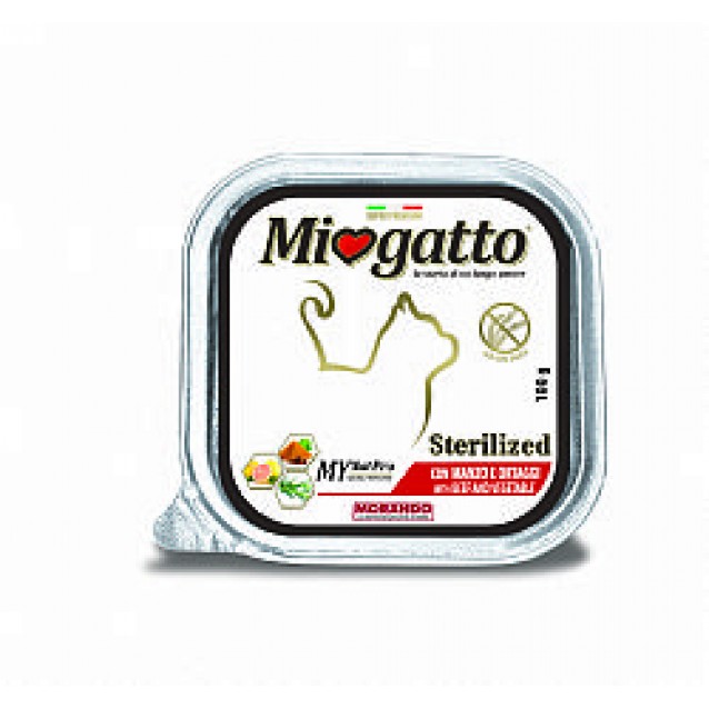 Miogatto Κεσεδάκι Adult Sterilized Beef & Vegetables 100gr