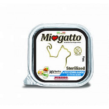 Miogatto Κεσεδάκι Adult Sterilized Fish & Salmon 100gr