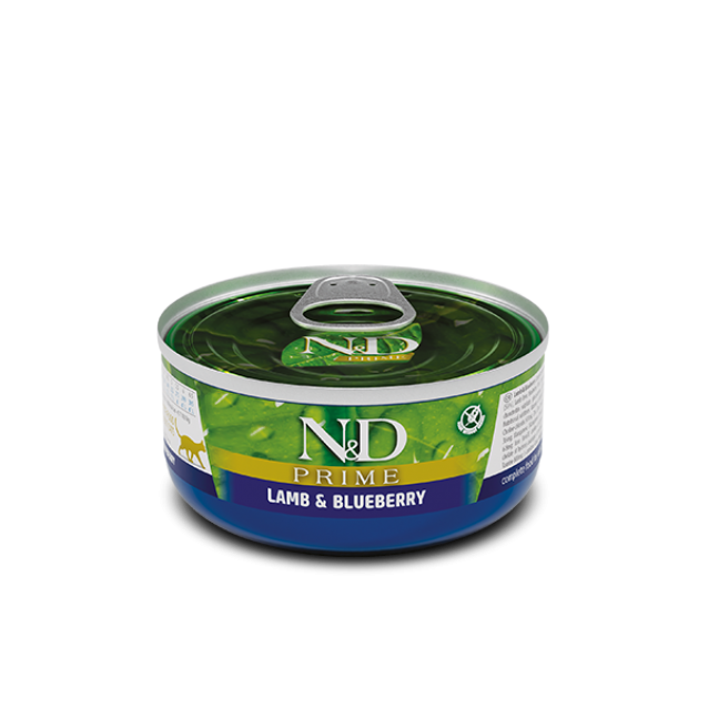 Farmina N&D Adult Cat Prime/Grain Free Lamb & Blueberry 70gr