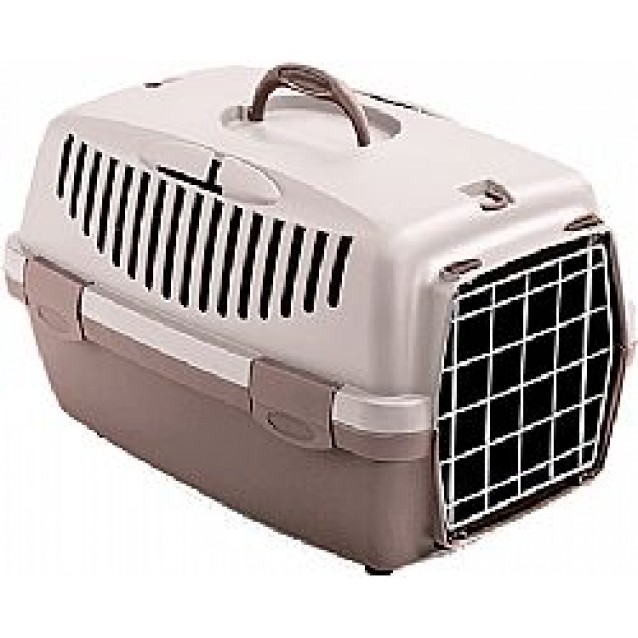 Stefanplast Gulliver 2 Κλουβί Μεταφοράς Μπεζ/Μπορντό 55x36x35cm
