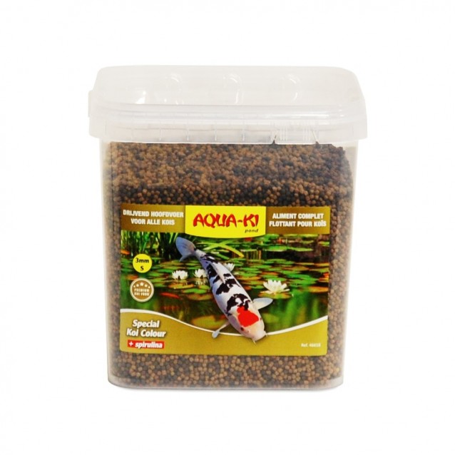 Aqua-ki Τροφή Koi Colour 3mm Κουβάς 5,4lt/2,05kg