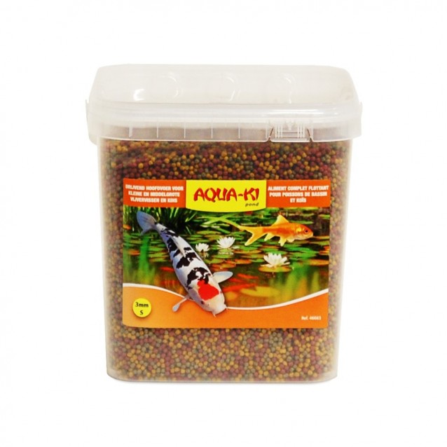 Aqua-ki Τροφή Orange 3 Colour Pond Fish Κουβάς 5,4lt/1,84kg