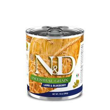 Farmina N&D Ancestral Grain Canine Adult Lamb & Blueberry 285gr