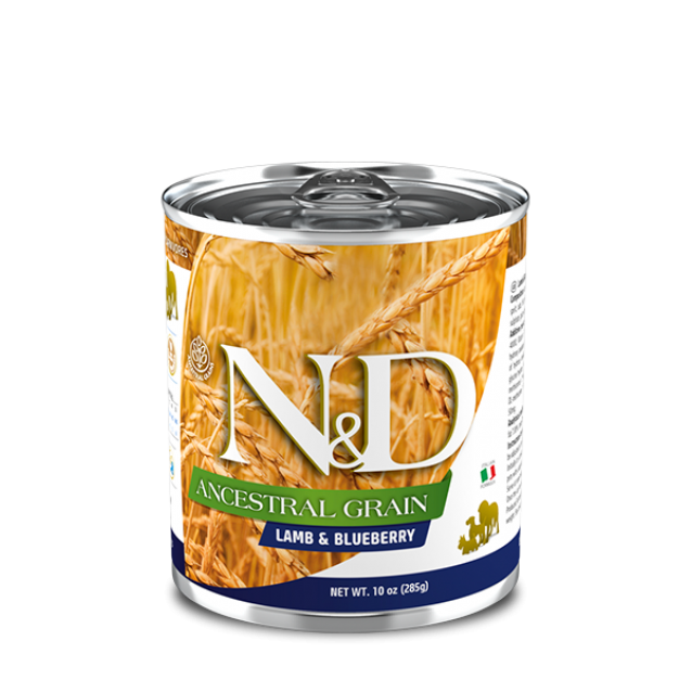 Farmina N&D Ancestral Grain Canine Adult Lamb & Blueberry 285gr