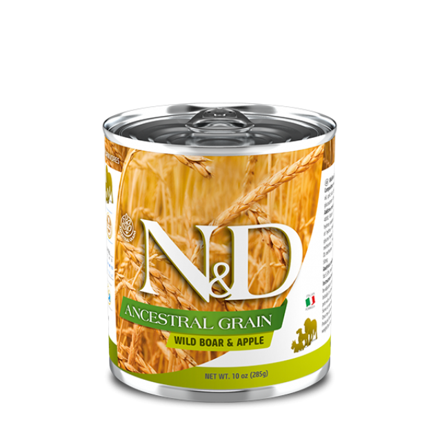 Farmina N&D Ancestral Grain Canine Adult Boar & Apple 285gr