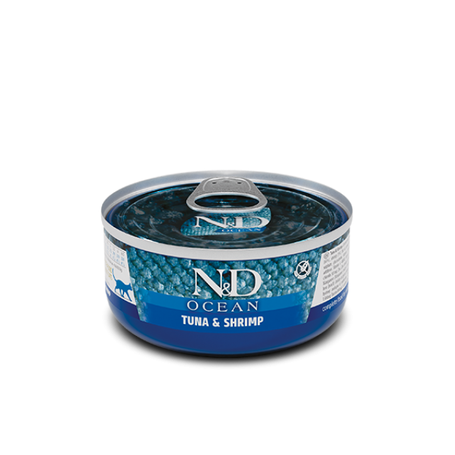 Farmina N&D Ocean Feline Adult Tuna & Shrimp 140gr