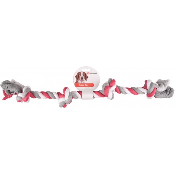 Flamingo Παιχνίδι Σκύλου Σχοινί Με 4 Κόμπους Φούξ 60cm