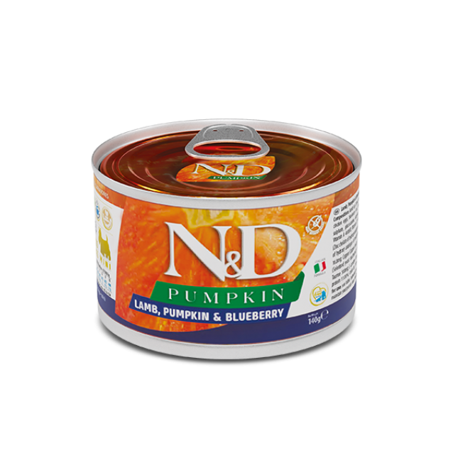 Farmina N&D Grain Free Pumpkin Canine Adult Lamb & Blueberry 140gr