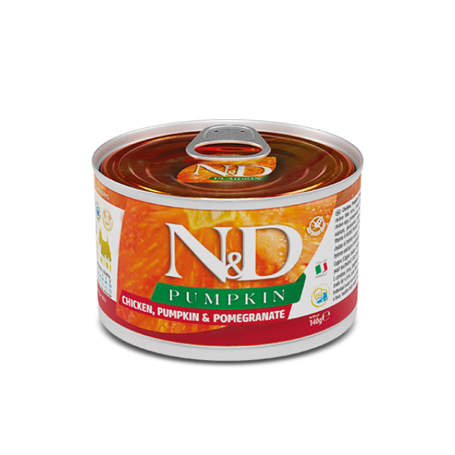 Farmina N&D Grain Free Pumpkin Canine Adult Chicken & Pomegranade 140gr