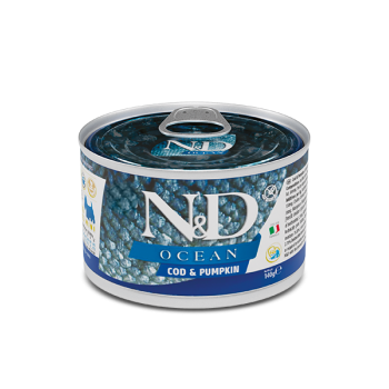 Farmina N&D Ocean Canine Adult Codfish & Pumpkin 140gr