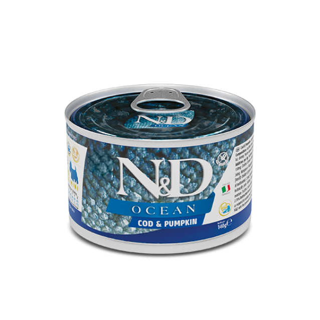 Farmina N&D Ocean Canine Adult Codfish & Pumpkin 140gr